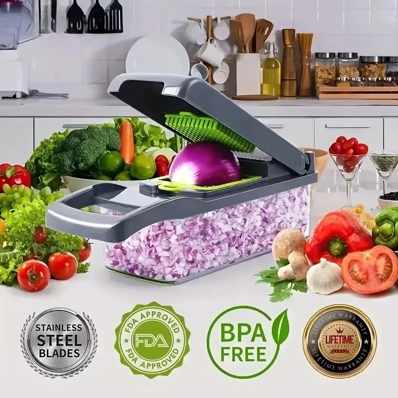 Lurive™ 16-in-1 Mandoline Slicer & Food Chopper