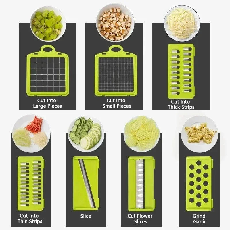 Lurive™ 16-in-1 Mandoline Slicer & Food Chopper